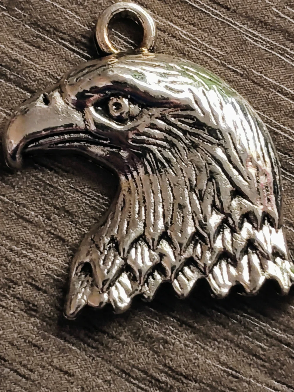 10 pcs Silver Tone Eagle Head Charms for Jewelry Making